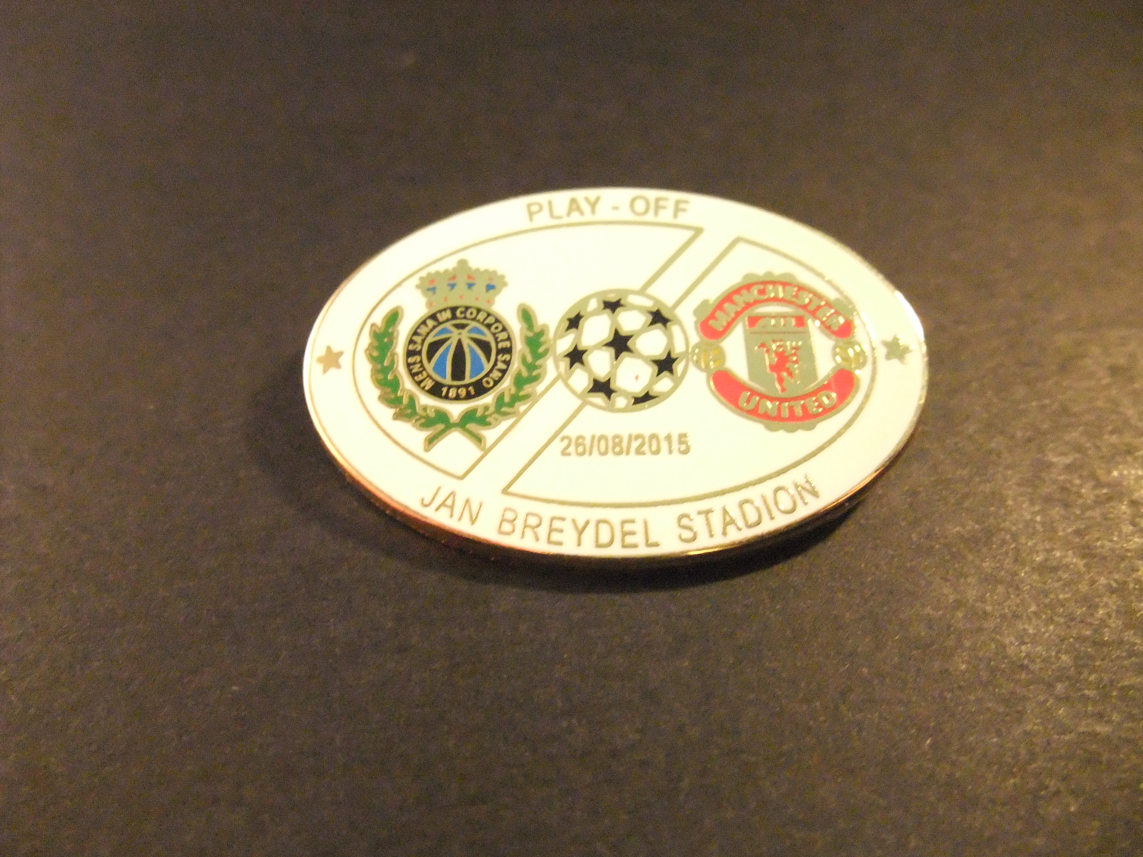 UEFA Champions League Play-offs, Club Brugge - Manchester United, 2015 ( Jan Breydelstadion) uitslag  0-4 ( wit)